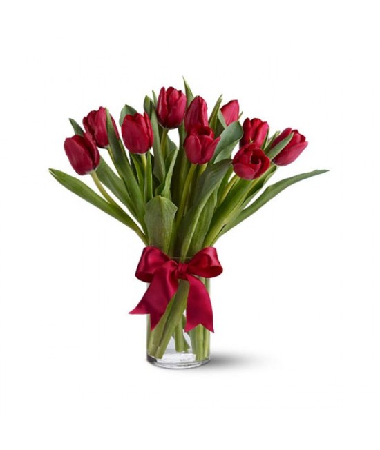 Bouquet de dix tulipes